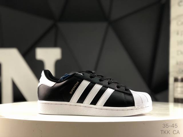 真标带半码贝壳头 阿迪达斯 Ad Originals Superstar 三叶草贝壳头百搭休闲板鞋 货号：Fv3286 尺码：如图所示 Tkk Ca
