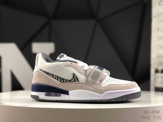 耐克 Nike Air Jordan Legacy 312 Low 乔丹最强三合一混合版 性价比天花板有着交错结合的设计，它的名字就展现出它所包含的鞋款元素，3