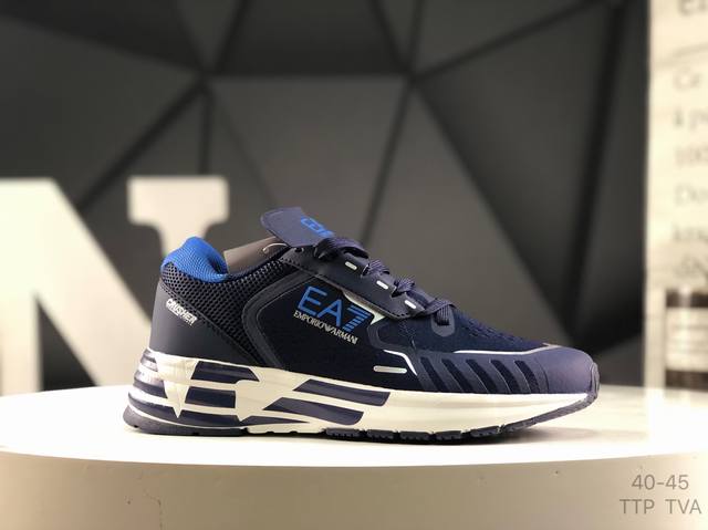 阿玛尼 Emporio Armani Ea7 休闲 简单大方 鞋面精心设计 网面透气 时尚耐磨百搭休闲运动鞋 码数：X8X094 Size:如图所示 Ttp T