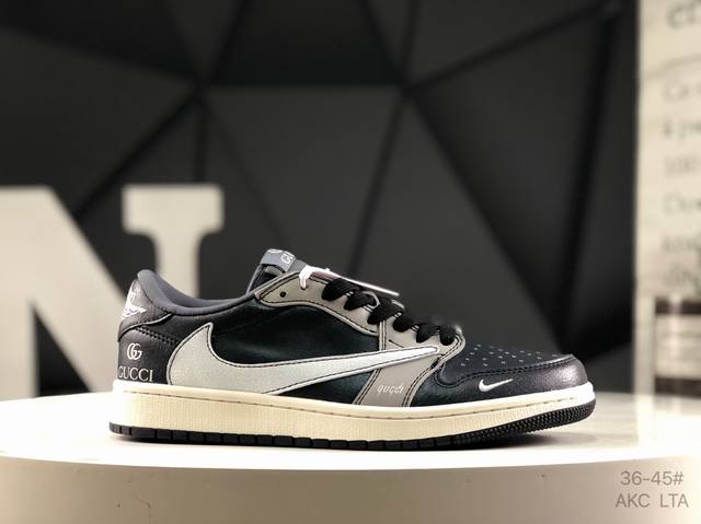 海外爆款限量发售！耐克 Travis Scott X Fragment Design X Jordan Air Jordan 1 Low Og Sp “古驰联名