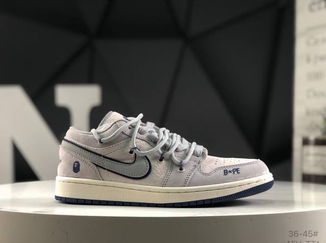耐克 Air Jordan 1 Low 此款主张打破传统的工业化流水线设计限制，以Made By Ideas的超级创意为理念，集结众多潮流设计师，结合时下最In