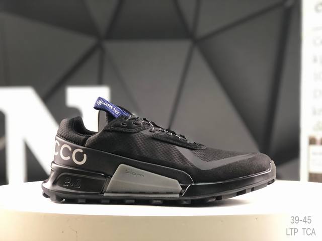 Ecco爱步 小红书爆款 新款百搭休闲款 Ecco 爱步男士跑步鞋休闲鞋透气轻质系带轻便运动鞋 尺码：39-45 Ltp Tca