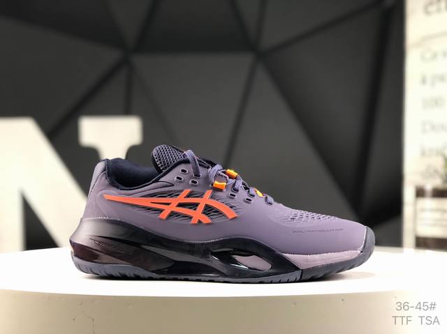 Asics 亚瑟士 Gel-Resolution 10 男女子稳定R9 R10专业网球鞋 外观设计上，R10一改之前R8、R9的“扁长细”风格，变得更高更宽了。