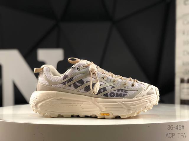 公司级带半码Hoka Mafate Speed Three 2 玛法特 超轻厚底轻量山地跑步鞋 货号：1141572 Essn 尺码： 36 36.5 37 3
