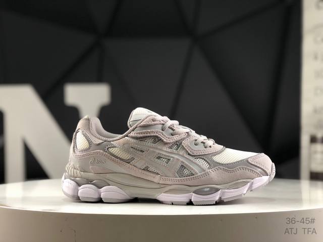 亚瑟士 Asics Gel-Nyc亚瑟士运动休闲透气专业跑鞋 鞋面采用反绒皮与网布拼接 透气舒适兼具休闲时尚 结合简明的配色 展现品牌的传承 及引领复古流行的主