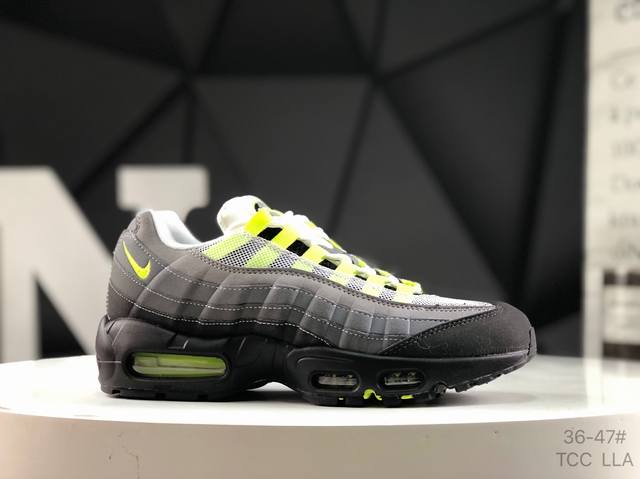 耐克 Nike Air Max 95 Og Neon 合成革 渐变 织物 防滑减震 低帮 货号：307960-002 尺码：如图所示 Tcc Lla
