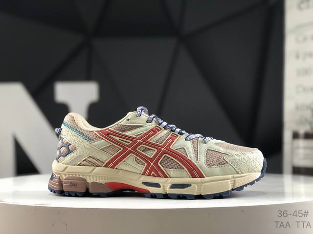 Asics 亚瑟士 Gel-Kahana 8 男女鞋越野跑步鞋抓地稳定运动鞋缓震耐磨跑鞋。Gel-Kahana系列为实用级越野跑鞋，融合机能和户外潮流强势回归，