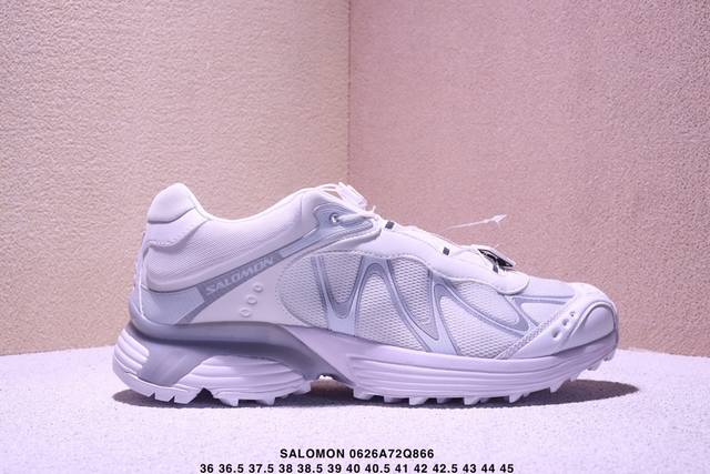公司级Salomon萨洛蒙 Xt-Whisper 时尚 舒适減震防滑耐磨 低帮跑步鞋 鞋面采用Sensifit贴合技术 全方位贴合包裹脚型 鞋跟部鞋底牵引设计