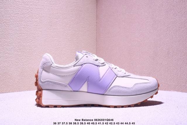 新百伦 New Balance Ms327 系列复古休闲运动慢跑鞋 原鞋打版 细节完美 采用尼龙及猪巴革麂皮物料拼接构成#中底高弹Pu材质及满丁防滑橡胶外底上世