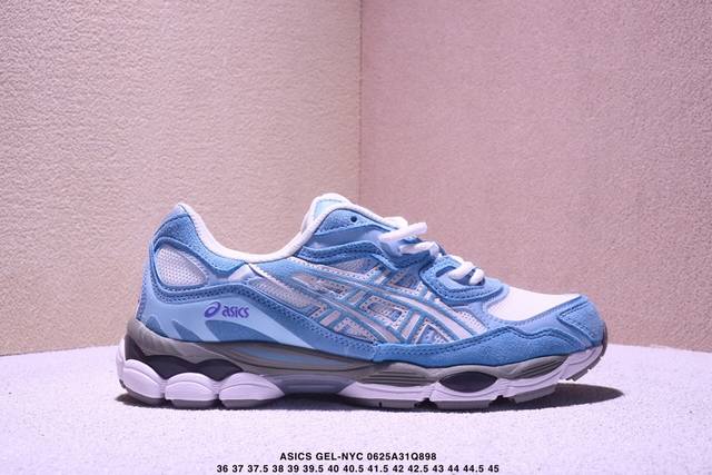 公司级Asics Gel-Nyc 亚瑟士 透气网眼鞋面 配合部分合成革材质 采用全新Ahar+橡胶材质 更加耐磨 货号: 3A383-107 尺码:36 37