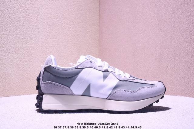 新百伦 New Balance Ms327 系列复古休闲运动慢跑鞋 原鞋打版 细节完美 采用尼龙及猪巴革麂皮物料拼接构成#中底高弹Pu材质及满丁防滑橡胶外底上世