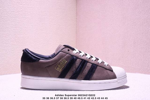 公司级阿迪达斯Adidas三叶草 Originals Superstar贝壳头系列低帮经典百搭休闲运动板鞋 货号:Ji0319 尺码:35.5 36 36.5