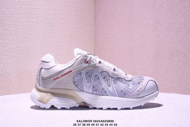公司级Salomon萨洛蒙 Xt-Whisper 时尚 舒适減震防滑耐磨 低帮跑步鞋 鞋面采用Sensifit贴合技术 全方位贴合包裹脚型 鞋跟部鞋底牵引设计