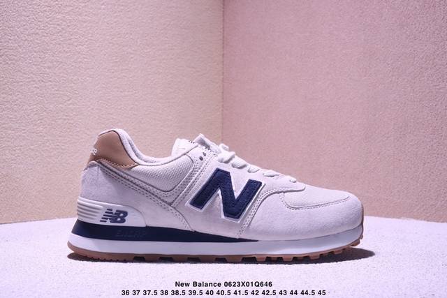 New Balance Nb 574 复古减震防滑耐磨 低帮 休闲跑步鞋 男女同款 灰蓝 新百伦 New Balance 574跑步鞋自1988年问世以来，就以
