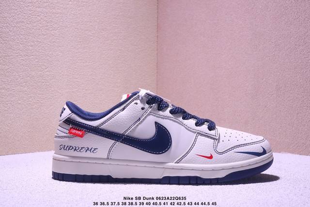 海外爆款限量发售！高端定制Nike Sb Dunk Low “Stussy斯图西联名 白黑蝴蝶”高端定制 低帮休闲板鞋 定制鞋盒 大厂纯原品质出货 超高清洁度