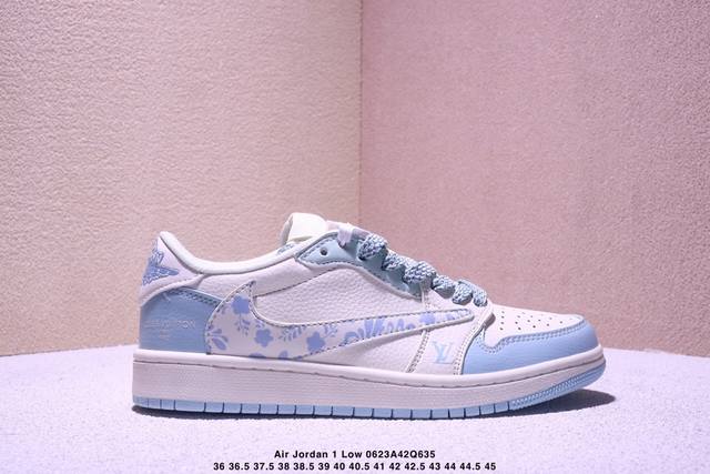 海外爆款限量发售！Travis Scott X Fragment Design X Jordan Air Jordan 1 Low Og Sp “暴力熊联名 灰