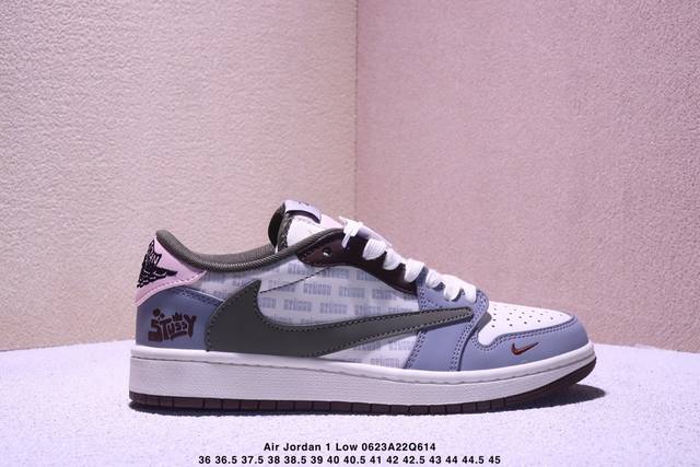 海外爆款限量发售！Travis Scott X Fragment Design X Jordan Air Jordan 1 Low Og Sp “斯图西联名--