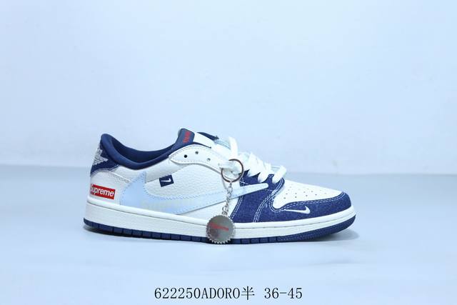 乔丹Air Jordan 1 Low Aj1 乔1低帮复古文化休闲运动篮球鞋倒勾 联名 622 Adoro半 36-45