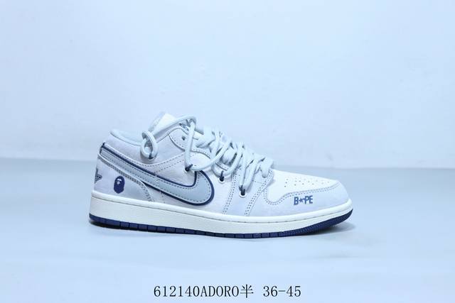 乔丹Air Jordan 1 Low Aj1 乔1低帮复古文化休闲运动篮球鞋 绑带 货号 Sj9950-019 612 Adoro半 36-45