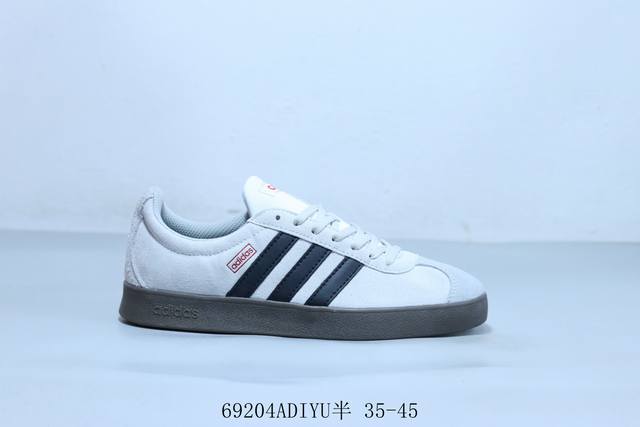 阿迪达斯Adidas Vl Court Classic 男女休闲鞋情侣百搭板鞋运动男鞋女鞋 T字头 69204Adiyu半 35-45