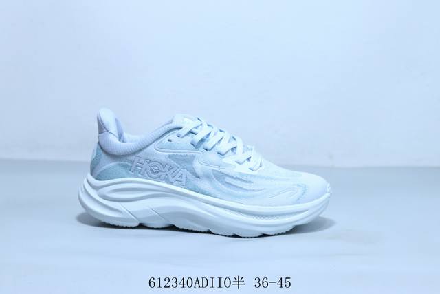Hoka One One Clifton 10代 机能轻量缓震网面增高越野男女跑步鞋 612340Adiio半 36-45