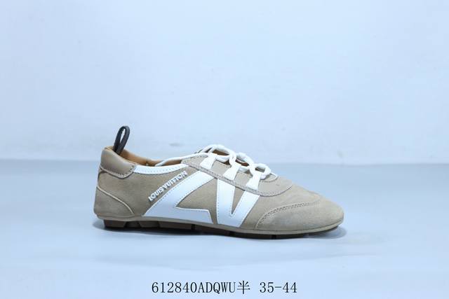 Lv Sneakerina 德训鞋情侣款复古运动板鞋休闲鞋 612840Adqwu半 35-44