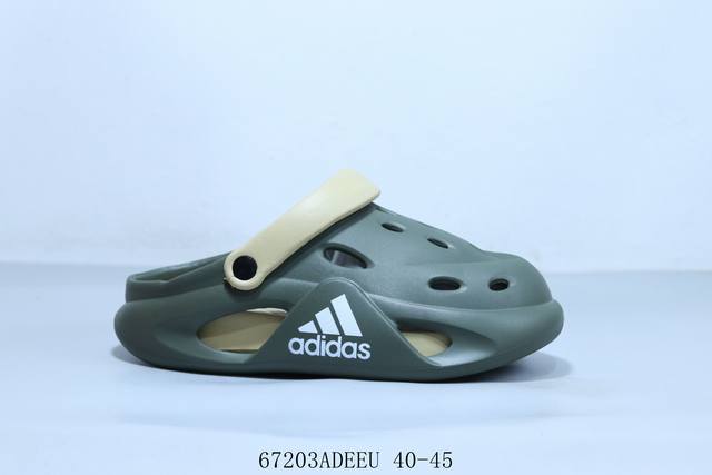 阿迪达斯 Adidas Adifom Iiinfinity黑色 男女同款防磨静音包头拖鞋 67203Adeeu 40-45