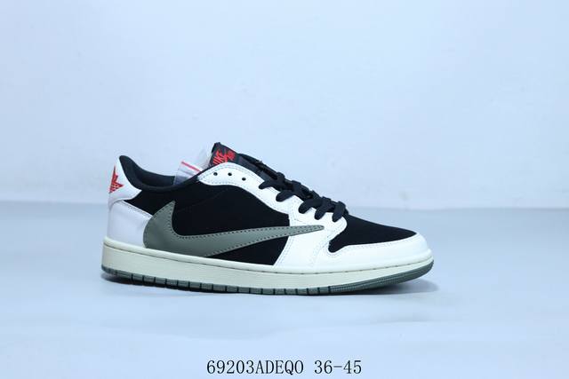乔丹Air Jordan 1 Low Aj1 乔1低帮复古文化休闲运动篮球鞋 倒勾 69203Adeqo 36-45
