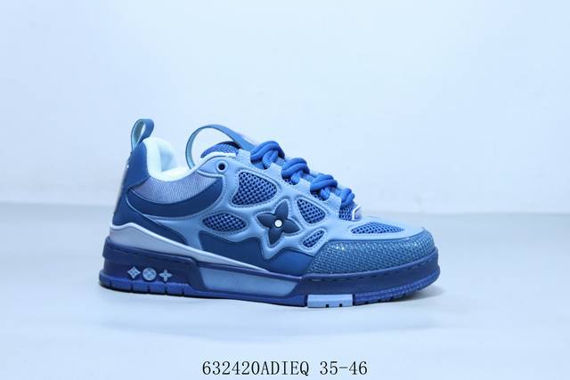 Lv路易威登Louis Vuitton Trainer Sneaker Low休闲运动文化百搭篮球鞋 632 Adieq 35-46