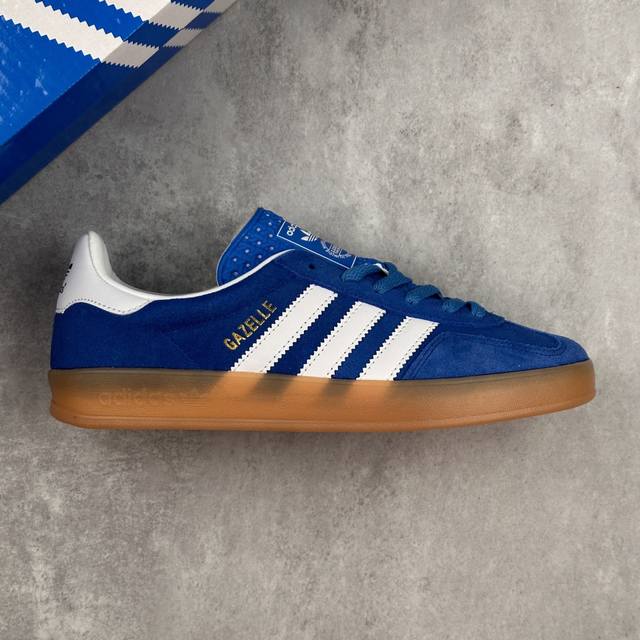 本地 核心私 阿迪达斯 Adidas Originals Gazelle Indoor 三叶草休闲防滑耐磨低帮板鞋 鞋头出色设计 塑就出众贴合感 稳固的后跟贴合