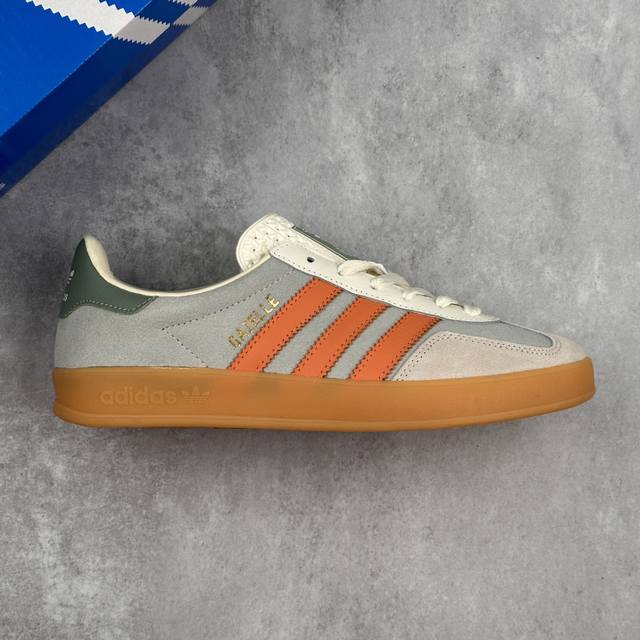 本地 核心私 阿迪达斯 Adidas Originals Gazelle Indoor 三叶草休闲防滑耐磨低帮板鞋 鞋头出色设计 塑就出众贴合感 稳固的后跟贴合