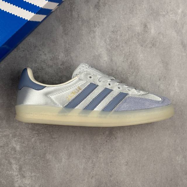 本地 核心私 阿迪达斯 Adidas Originals Gazelle Indoor 三叶草休闲防滑耐磨低帮板鞋 鞋头出色设计 塑就出众贴合感 稳固的后跟贴合