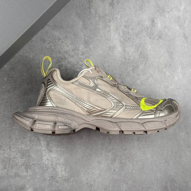本地 核心私 Vg版 法国高端奢侈品牌-巴黎世家Balenciaga 10代 3Xl Sneakers 3+系列低帮复古阔型底姥爹风潮流百搭休闲慢跑鞋 男女鞋配