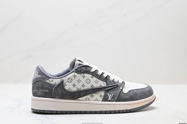真标Aj1倒勾Travis Scott X Air Jordan 1 ” Reverse Mocha “ Aj1乔1 Ts 闪电 联名倒钩 低帮文化篮球鞋 货号