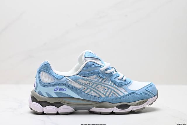 公司级Asics Gel-Nyc 亚瑟士 透气网眼鞋面 配合部分合成革材质 采用全新Ahar+橡胶材质 更加耐磨 货号:1203A383-107 尺码:36 3