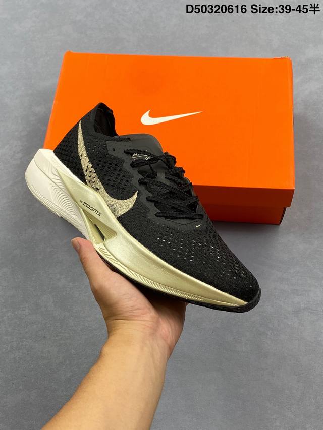 Nike Zoomx Vaporfly Next% 3 Fk马拉松 泡棉超轻缓震运动慢跑鞋 采用全新Vaporweave科技轻量网织半镂空轻薄透气鞋面#搭载双层