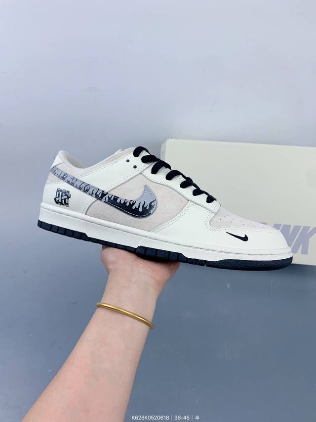 Nike Sb Dunk Low“Un联名 猪八溶解黑勾” 周年高端定制 低帮休闲板鞋 定制鞋盒 大厂纯原品质出货 超高清洁度 皮料切割干净无任何毛边 细节完美