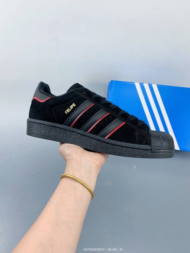 公司级阿迪达斯Adidas三叶草 Originals Superstar贝壳头系列低帮经典百搭休闲运动板鞋 Size：如图 编码：K57 510617