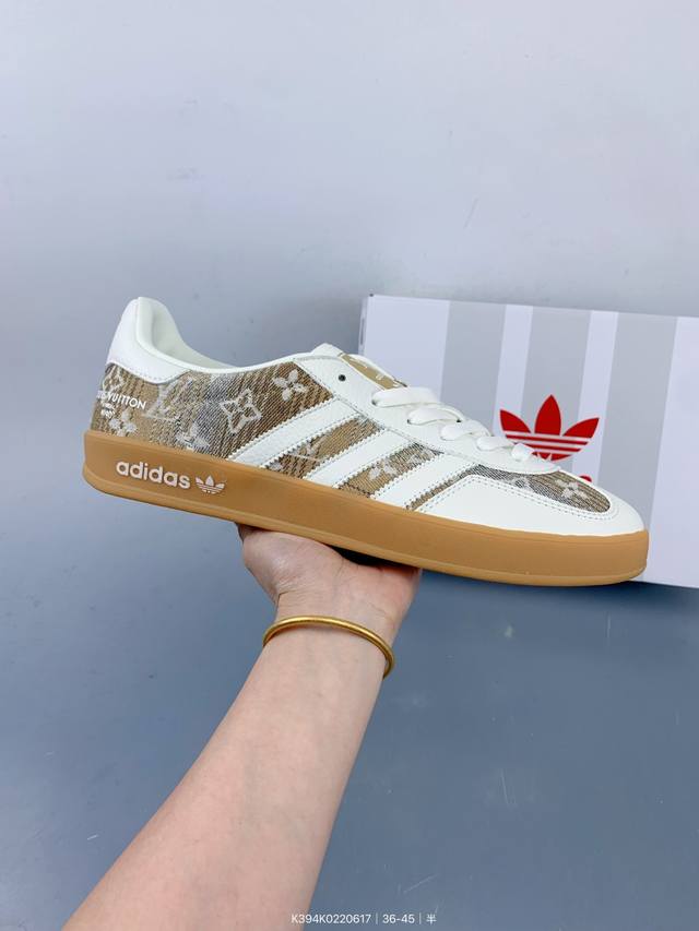 创意定制联名，著名户外品牌 The North Face X Gazelle Indoor Trainers 羚羊内训系列低帮复古德训风百搭休闲运动板鞋 Siz