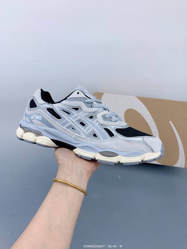 公司级Asics Gel-Nyc 亚瑟士 透气网眼鞋面 配合部分合成革材质 采用全新Ahar+橡胶材质 更加耐磨 Size：如图 编码：K294K0020617
