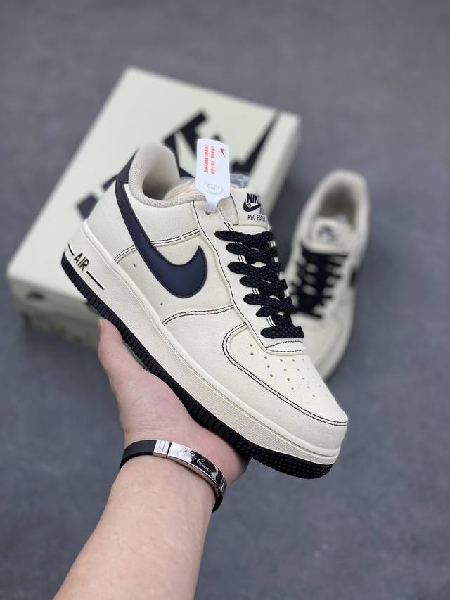 工厂P套现 618福利 原本地220版本 Nike Air Force 1 '07 Mid 米白“夜魔侠”空军一号中帮运动休闲板鞋 客供高亮3M反光材料 折边针