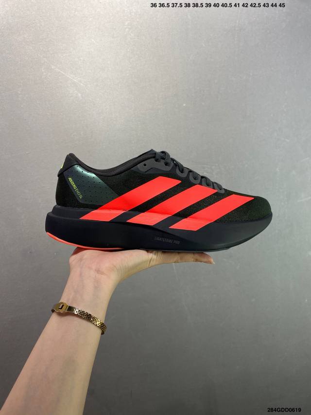 公司级Adidas Adizero Evo Sl M舒适百搭防滑耐磨 低帮 休闲跑步鞋 货号:Jp9 尺码:36 36.5 37 38 38.5 39 40 4
