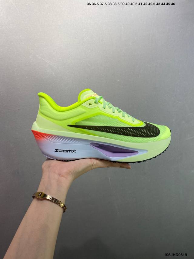 公司级Nk Zoomx Invincible Run Flyknit Fk6 Zoom Fly 6轻量飞织低帮休闲运动慢跑鞋 此鞋专为长跑运动员而生 是为5至1
