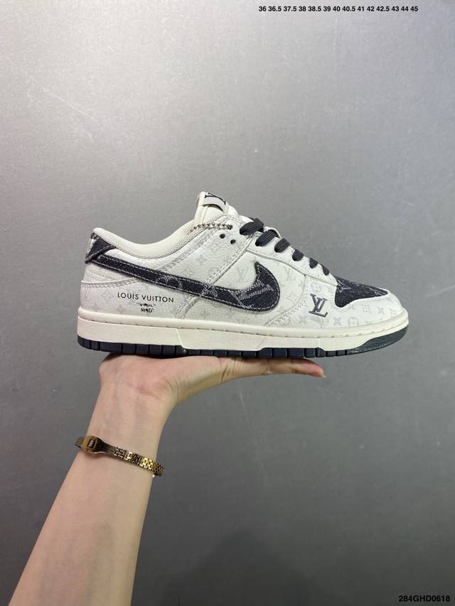 公司级Nike Sb Dunk Low Lv联名 纯原大厂出品 极力推荐 原装头层材料 独家版型蒸餾加工 帶來的是更好的视觉和脚感体验 大厂纯原品质出货 清洁度