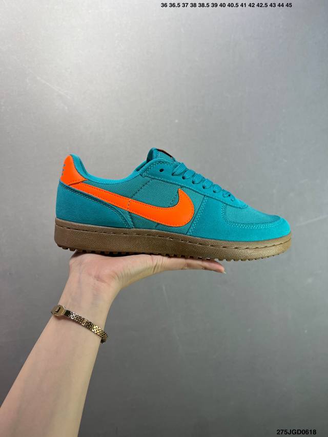 Nike Wmns Nike Field General复古单品 公司级Nike Feld General 耐磨透气 低帮 复古篮球鞋 男女同款 货号：Fz55