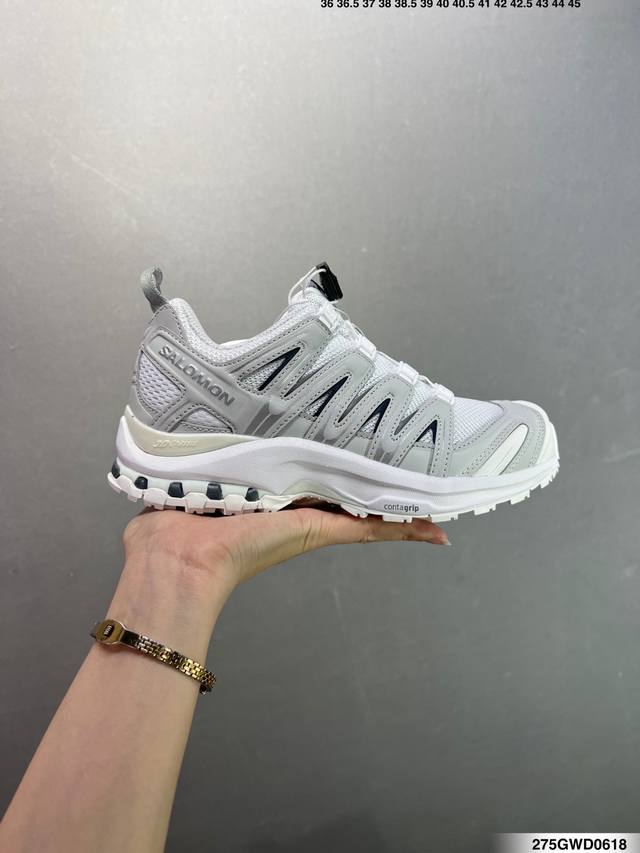 公司级Salomon Xa Pro Xt-6 Expanse萨洛蒙户外越野跑鞋 鞋面采用Sensifit贴合技术 全方位贴合包裹脚型 鞋跟部鞋底牵引设计 提供强