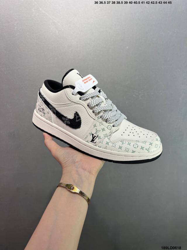 Nike Air Jordan 1 Low 定制配色 定制Aj联名-高端定制 低帮复古文化板鞋 #定制鞋盒 大厂纯原品质出货 超高清洁度 皮料切割干净无任何毛边