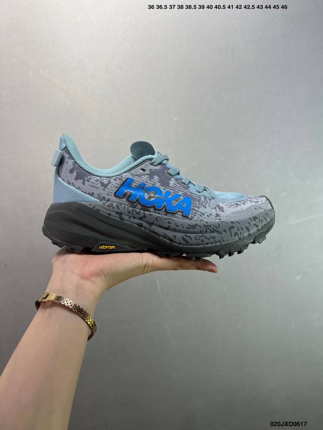 公司级Hoka Speedgoat 6 轻量低帮户外越野跑鞋 户外山脉越野轻量运动跑鞋 货号:1147832 尺码:36 36.5 37.5 38 38.5 3