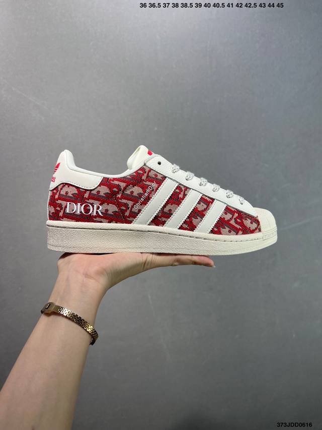 Adidas Originals Superstar 定制贝壳头休闲板鞋 独家控货 平台正单 全鞋百分百原材料 全鞋电脑针车 Logo针车间距针数原版一致 皮料