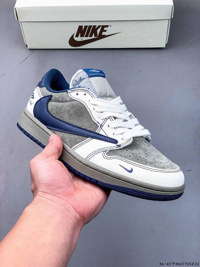 真标半码！耐克Nike Air Jordan Low 1 乔1低帮倒勾经典休闲鞋 0617715Z22